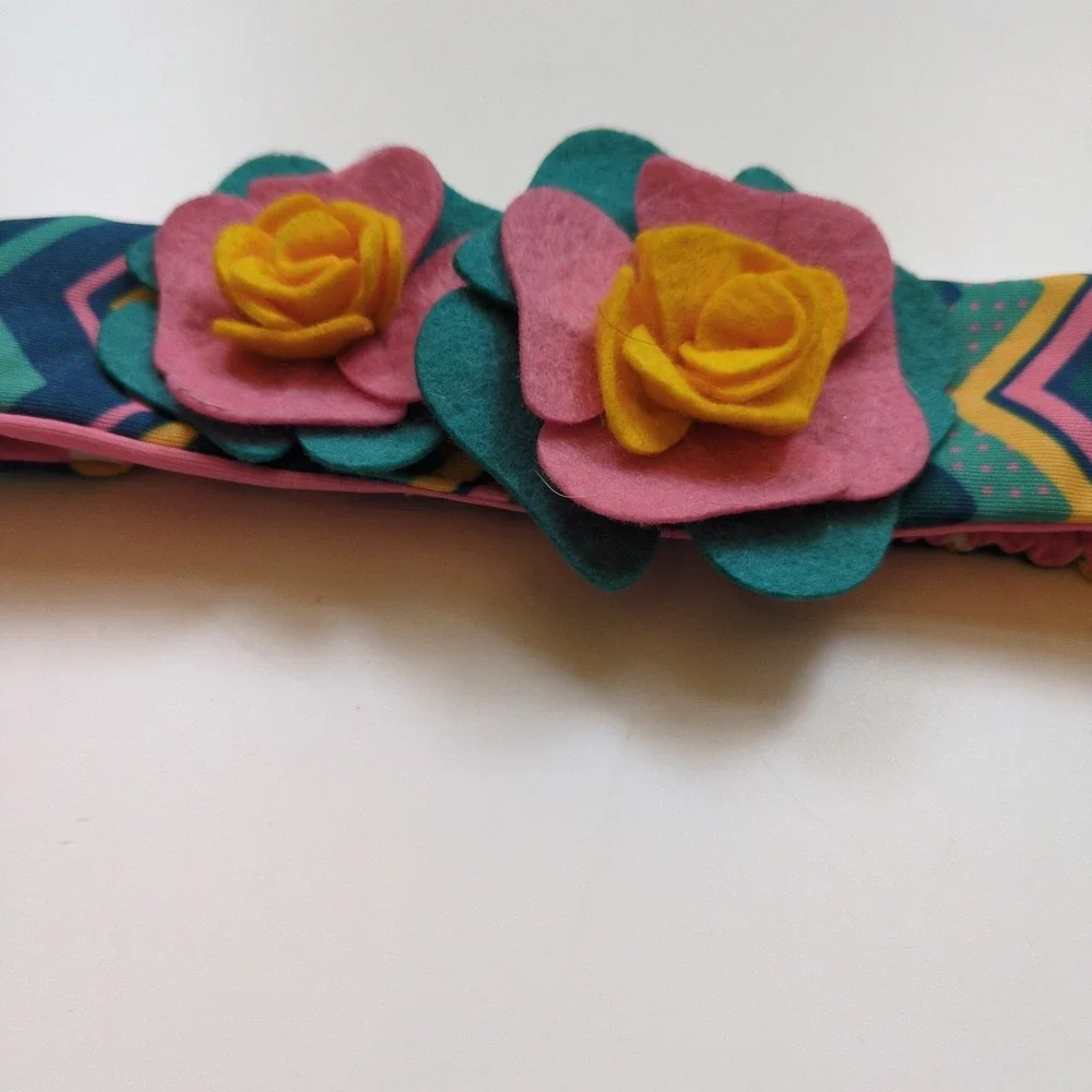 Matilda Jane Fancy Fairy Butterfly Costume Headband‎ - Floral Bow Stripe EUC